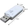 Imagem de Kit 2 Adaptadores Bluetooth Usb Receptor Wireless Atende Chamadas com Microfone Embutido Branco Plug and Play