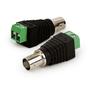 Imagem de Kit 2 Adaptadores Borne x Plug BNC Femea BBNCF