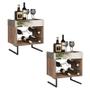 Kit 2 Adegas Industrial com Espelho Platinum Decor Imagem de Kit 2 Adegas Industrial com Espelho Platinum Decor