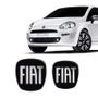 Imagem de Kit 2 Adesivos Emblema Fiat Preto Black Punto 2007 Até 2017