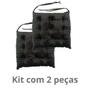 Imagem de Kit 2 Almofadas Futon Veludo - 40x40cm