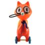 Imagem de Kit 2 Animal de Brinquedo Gato Chorão Sanfonado Com Som Laranja