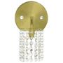 Imagem de Kit 2 Arandela de Cristal Legitimo Clearcast Redonda Dourado