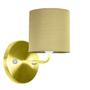 Imagem de Kit 2 Arandela Dourado De Cupula Cilíndrica Shantung Dourado