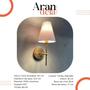 Imagem de Kit 2 Arandela Luminária De Parede Decorativa Quarto Com Interruptor Cupula Algodao Lâmpada Branco Quente
