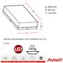 Imagem de Kit 2 Arandela Parede Externa Flat 12W Branco Frio 6500K IP65