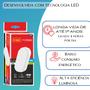 Imagem de Kit 2 Arandela Tartaruga Luminaria Externa Led 8W 6500K Muro Escada Parede Luz Branca Sobrepor Bivolt Condomínio Jardim