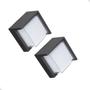 Imagem de Kit 2 Arandelas Iglu Quadrada 12W 3000K Bivolt IP65