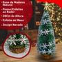 Imagem de Kit 2 Arvore De Natal Enfeite Base Madeira Estrela Decoração