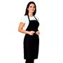 Imagem de Kit 2 Avental Frontal Com Bolso Grande Liso Oxford Lojaloja Preto