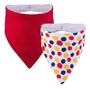 Imagem de Kit 2 Babador Bandana Pimpolho Algodão Meninas 8955