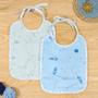 Imagem de Kit 2 Babadores para Bebê Flanelado Com Forro Estampa Espaço