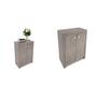 Imagem de Kit 2 Balcões Me4103 com 4 Portas e Prateleira 74,5cmx120cm
