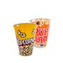 Imagem de Kit 2 Baldes Potes Pipoca Popcorn 2.3l Plástico Grande