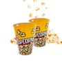 Imagem de Kit 2 Baldes Potes Pipoca Popcorn 2.3l Plástico Grande