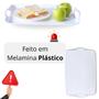 Imagem de Kit 2 Bandejas Cafe da Manha Self Service + 2 Tigelas 800ml + 2 Molheiras 225ml Melamina  Bestfer 