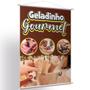 Imagem de Kit 2 Banners Gelinho Gourmet Impresso Em Alta Qualidade