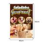 Imagem de Kit 2 Banners Gelinho Gourmet Impresso Em Alta Qualidade