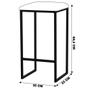 Imagem de Kit 2 Banqueta Decorativa Billie Base Preta Suede Telha G41 - Gran Belo