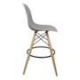 Imagem de Kit 2 Banquetas Charles Eames Eiffel Wood Design Base Fixa