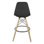 Imagem de Kit 2 Banquetas Charles Eames Eiffel Wood Design Base Fixa