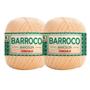 Imagem de Kit 2 Barbante Linha Barroco Maxcolor FIO 4 Circulo 100% Algodão - 338m/200g