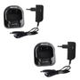 Imagem de Kit 2 Base com fonte Carregador para Rádio Baofeng UV-82