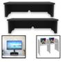 Imagem de Kit 2 Base Monitor PC Modular MDF Escritório Home Office