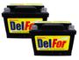 Imagem de Kit 2 Bateria Estacionária 70Ah 12V Free Selada DF10HE tipo DF1000  - Delfor