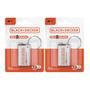 Kit 2 Baterias Pilha Alcalina 9V 6LR61 Sensor Black+Decker Imagem de Kit 2 Baterias Pilha Alcalina 9V 6LR61 Sensor Black+Decker
