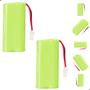 Imagem de Kit 2 Baterias Recarregáveis 2,4V 600mAh Original Para Telefones Intelbras
