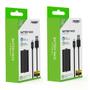 Imagem de Kit 2 Baterias Recarregáveis Para Controle X box Series + Cabo USB 3 Metros C/LED
