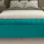 Imagem de Kit 2 Baús Imperatriz 138Cm Calçadeira Estofada Suede Azul Turquesa