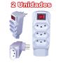 Imagem de Kit 2 Benjamin C/Proteção De Sobrecarga Filtro De Linha 4 Tomadas Bivolt Com Fusível