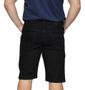 Imagem de Kit 2 Bermuda Masculina Jeans Premium Algodão Elastano Tradicional Slim Plus Size  Lisa Casual