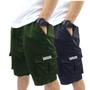 Imagem de Kit 2 Bermudas Corta Vento Bolso Cargo Hunter Colors Verão