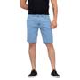 Imagem de Kit 2 Bermudas JEANS LISA  Masculinas Casual Elastano Short Slim Preta Azul Azul Claro 1046