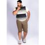 Imagem de Kit 2 Bermudas Masculina Brim Plus Size Esporte Fino Social