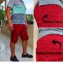 Imagem de Kit 2 Bermudas Masculina Brim Plus Size Esporte Fino Social