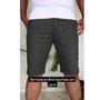 Imagem de Kit 2 Bermudas Masculina Brim Sarja Sport Fino Alfaiataria Elastano Lycra Modelo Social Linha Premium Coloridas 