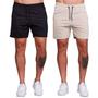 Imagem de KIT 2 Bermudas Short Masculina Moletinho Casual Adulto