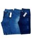 Imagem de Kit 2 Bermudas Shorts Jeans Masculina com botão Zip Lycra Elastano