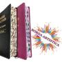 Imagem de Kit 2 Bíblias Sagrada Letra Gigante C/ Harpa - Luxo - Preta e Pink - Tam - 14x21 cm