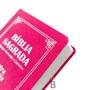 Imagem de Kit 2 Biblias Sagrada Letra Gigante Luxo Popular - Pink e Rosa- Com Harpa - RC