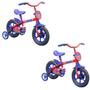 Imagem de Kit 2 Bicicleta Tk3 Trank Arco iris Infantil ARO 12 Bike para Crianças