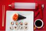 Imagem de Kit 2 Bisnagas aplicadora de recheio cream cheese doce de leite sushi temaki