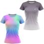 Imagem de Kit 2 Blusa Academia Feminina Fitness Camiseta Treino Dry Fit Camisa Caminhada