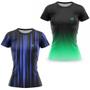 Imagem de Kit 2 Blusa Feminina Academia Camisa Fitness Musculação Caminhada Bike Proteção UV ante suor