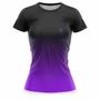 Imagem de Kit 2 Blusa Feminina Fitness Academia Camisa Caminhada Degrade Camiseta Treino Proteção UV50