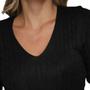 Imagem de Kit 2 Blusa Feminina Modal Tricot Traças Sueter Casual Frio